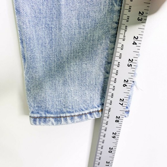 American Eagle‎ Tomgirl Distressed Denim Jeans Sz 0 - Picture 6 of 12